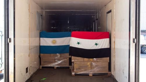 Argentina envía un cargamento de ayuda sanitaria para los damnificados por terremoto en Siria