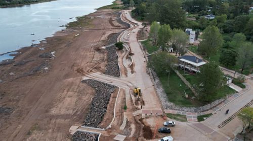 Las obras en la costanera Nebel de Concordia superan el 90 por ciento de ejecución
