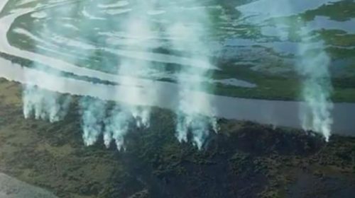 Trabajan para contener focos de incendios detectados en islas del Delta entrerriano