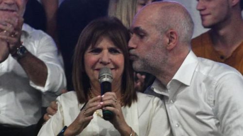 Abrazos y besos para sellar la paz: la imagen de Bullrich y Rodríguez Larreta