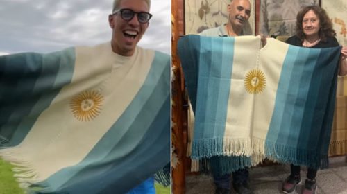 Quiénes tejen el poncho argentino que viralizó Lisandro Martínez: la historia de Rua Chaky