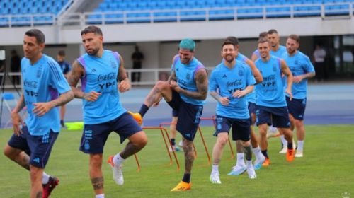 La Selección se entrenó y Scaloni aún no definió el ataque de cara al amistoso ante Australia