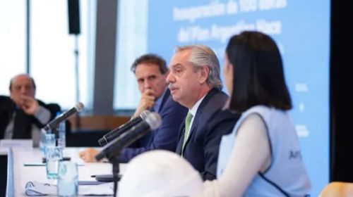 Alberto Fernández inauguró 100 obras en 100 localidades de todo el país