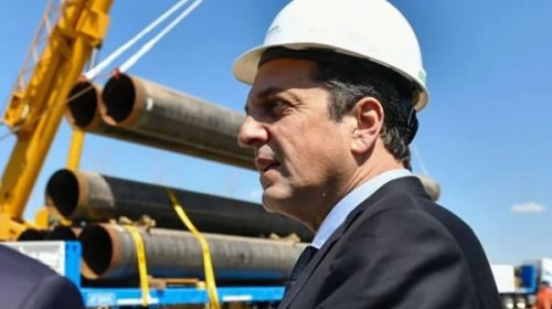 Massa inaugura nueva obra del gasoducto de la Costa y el parque Yrigoyen