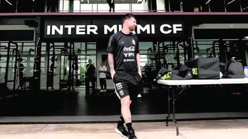 Messi se entrena por primera vez con el plantel de Inter Miami