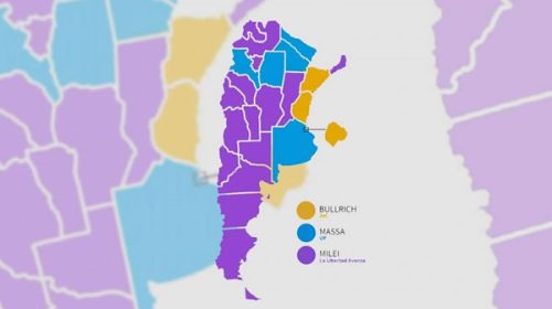 La “ola violeta” de Milei ganó en 16 provincias de 24