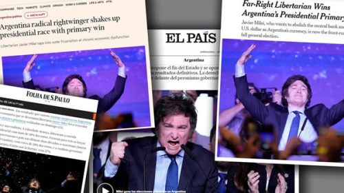 Así la prensa internacional reflejó la victoria de Milei en las primarias