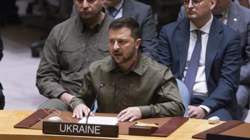 Zelenski propone limitar el poder de Rusia en Naciones Unidas