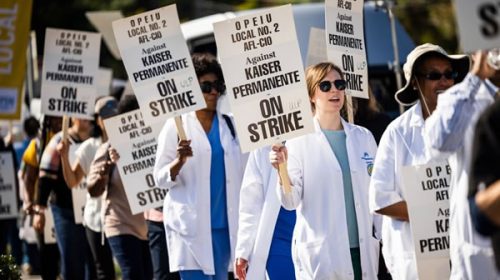 Estados Unidos vive la mayor huelga de trabajadores de la salud en su historia Estados Unidos vive la mayor huelga de trabajadores de la salud en su historia