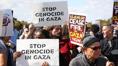 La comunidad judía protestó en el Capitolio y reclamó el cese al fuego en Gaza