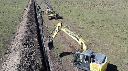 Avanza el gasoducto, la obra emblema de desarrollo gasífero