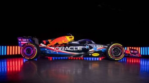 Un artista argentino diseñó el auto que usará Verstappen en el Gran Premio de Austin