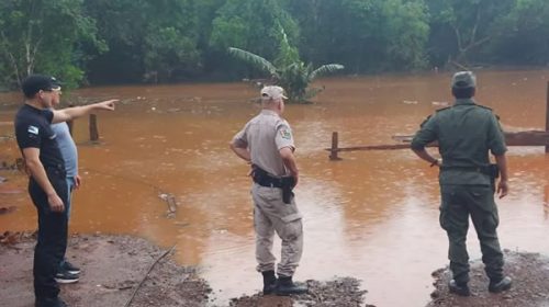 El Soberbio bajo alerta de evacuación por la crecida del río Uruguay