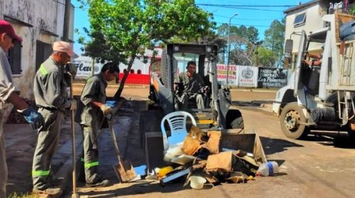 Concordia: Continúan los operativos de limpieza y recuperación en zonas inundables