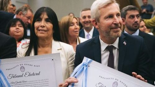 Frigerio y Aluani fueron proclamados gobernador y vicegobernadora de Entre Ríos para el período 2023-2027