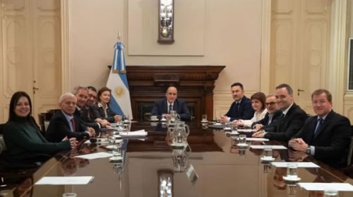 Primera jornada de Francos como Jefe de Gabinete: conferencia, reuniones y visita al Senado