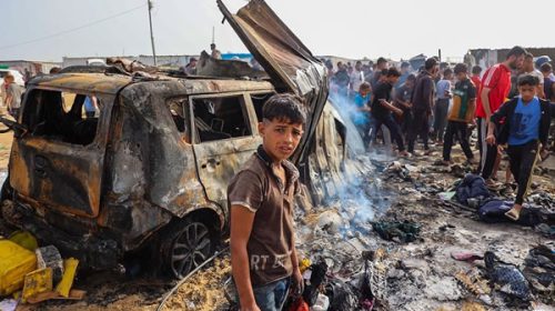 Israel atribuye el incendio a un arsenal de Hamás alcanzado