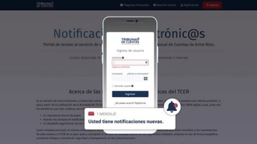 El Tribunal de Cuentas de la Provincia ya realiza notificaciones en forma electrónica