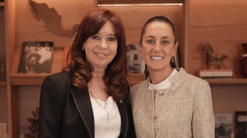 Cristina se reunió con la presidenta electa de México