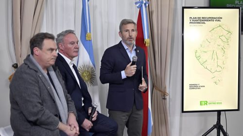 El gobierno presentó la segunda etapa del plan de recuperación de la trama vial entrerriana