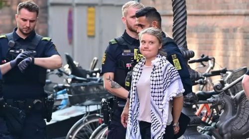 Greta Thunberg fue detenida por una nueva protesta