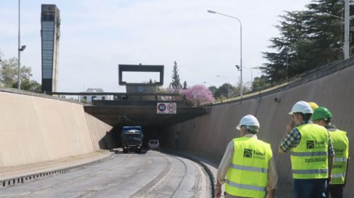 Comenzó la obra de repavimentación y mejoras de banquinas en los accesos al túnel subfluvial