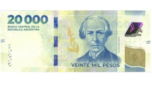 El Banco Central ya puso en circulación el billete de $20.000