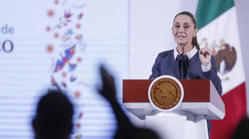 La presidenta de México advirtió a Trump que “no es con amenazas” como se atenderá el fenómeno migratorio