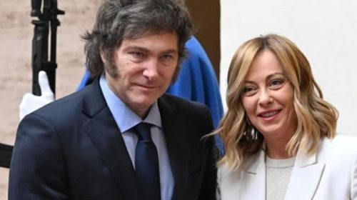 El gobierno italiano le otorgará la ciudadanía a  Milei durante su viaje a Roma