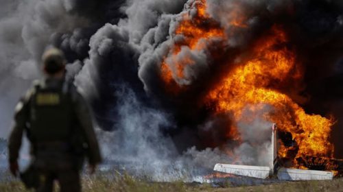 Brasil derriba avión con droga procedente de Venezuela