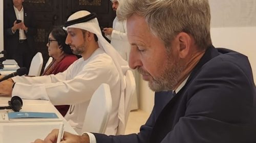Frigerio en Dubái: cumbre con Kristalina Georgieva y el ceo de Google a la caza de inversiones
