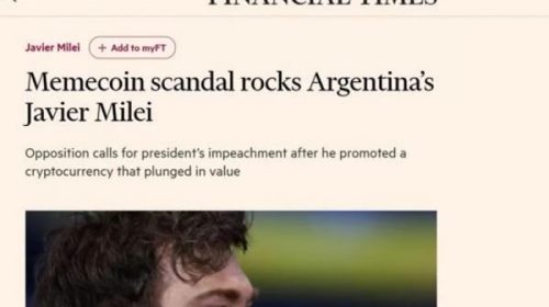 Repercusión internacional: Financial Times dilapidó a Javier Milei por el escándalo cripto