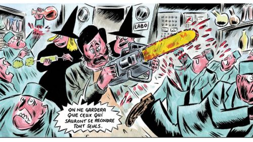 La motosierra de Milei contra la ciencia nacional llegó a la tapa de Charlie Hebdo