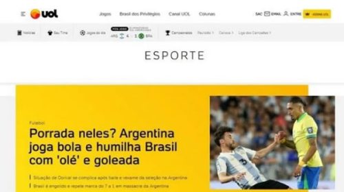 “Vergüenza” y “paliza”: los diarios de Brasil, lapidarios tras la goleada de Argentina