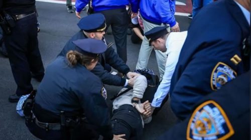 Una protesta propalestina en Nueva York terminó con una docena de detenidos