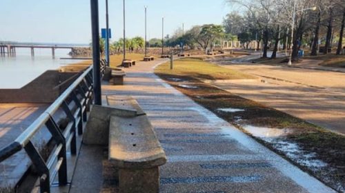 Tras las tareas de limpieza, habilitaron la zona alta de la costanera de Concordia