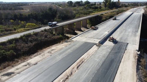Vialidad Nacional informó el estado de avance de los trabajos en la autovía de la Ruta 18
