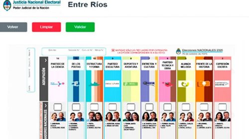 Habilitaron un simulador para practicar el voto con la Boleta Única de Papel