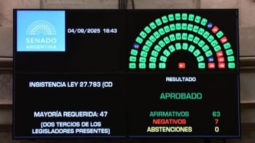 Derrota histórica de Milei: el Senado rechazó el veto a los discapacitados con una mayoría aplastante