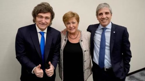 Georgieva pidió por “reformas estructurales” tras la “excelente” reunión con Milei y Caputo