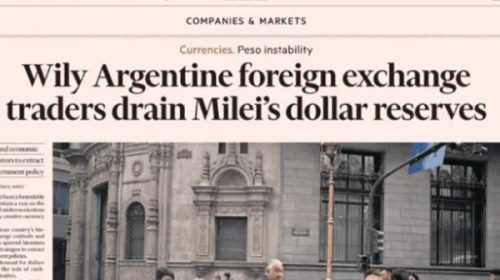El Financial Times alerta: “Los argentinos pierden la paciencia con la economía de Milei”