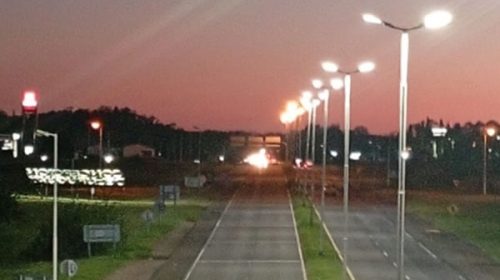 Ejecutan obras de reacondicionamiento del sistema de iluminación en la autovía 14