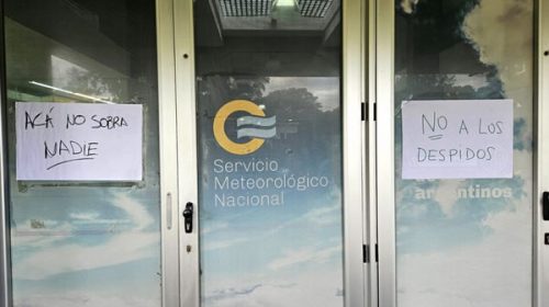 Paro en el Servicio Meteorológico: denuncian 240 despidos que llevan al “colapso del organismo” Paro en el Servicio Meteorológico: denuncian 240 despidos que llevan al “colapso del organismo”