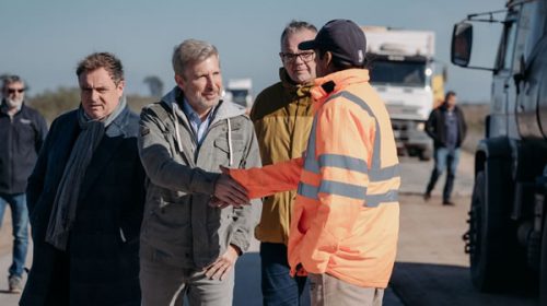 Frigerio recorrió obras de infraestructura y viviendas en Villa Paranacito e Ibicuy