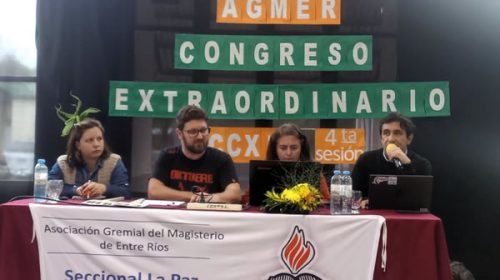 El Congreso de Agmer resolvió profundizar el plan de lucha